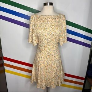 NEW Free People floral strappy back dress size XS